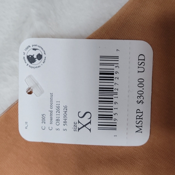 FP Movement Hot Shot Cami Crop Tank Top in Toasted Coconut XS - Picture 12 of 17